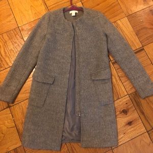 Gray pea coat